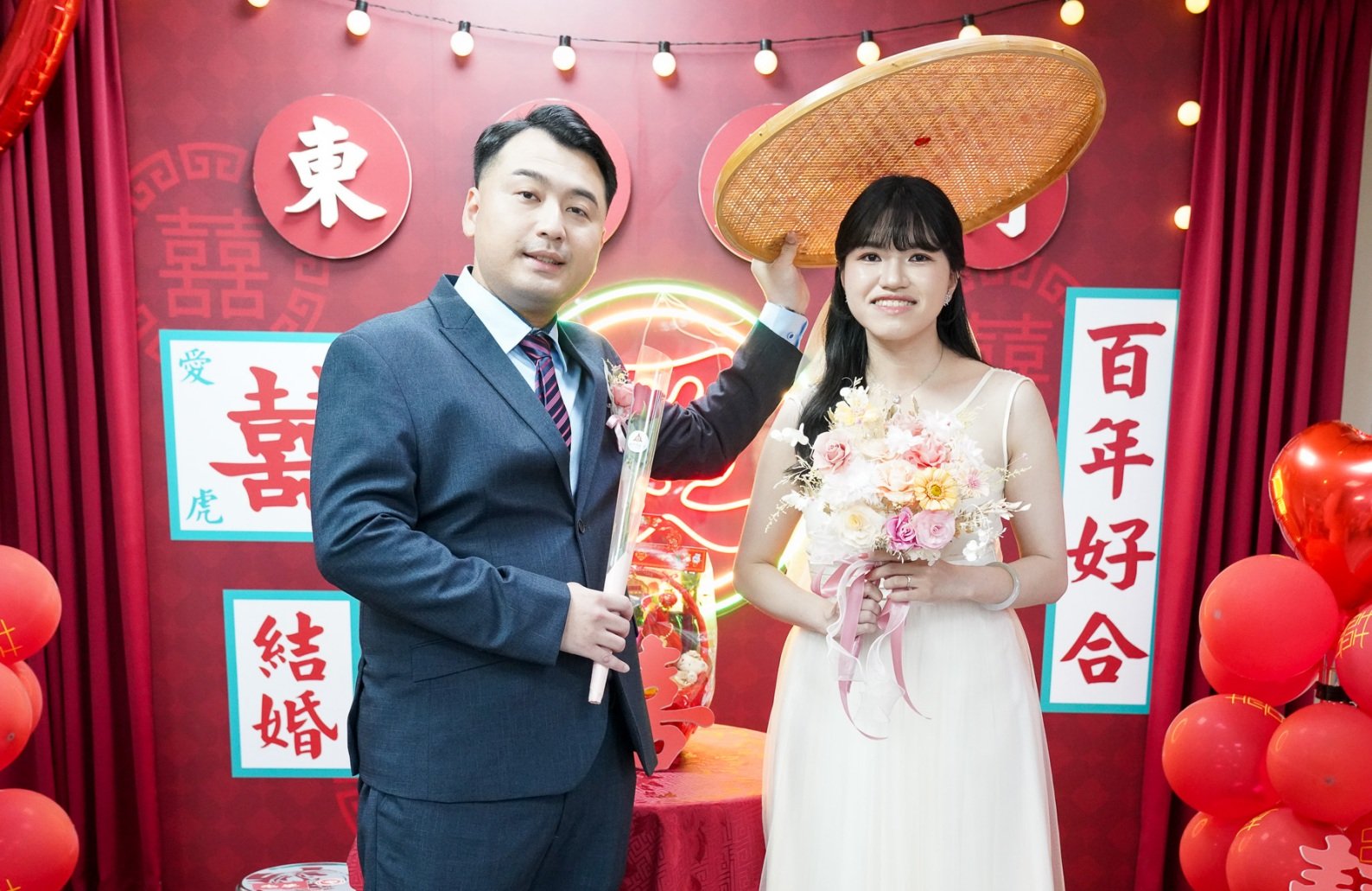 照片三圖說：甜蜜成婚的新人、照片來源：新竹市政府
